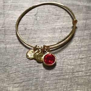 2/$20 Alex and Ani Scarlet Birthstone Bracelet